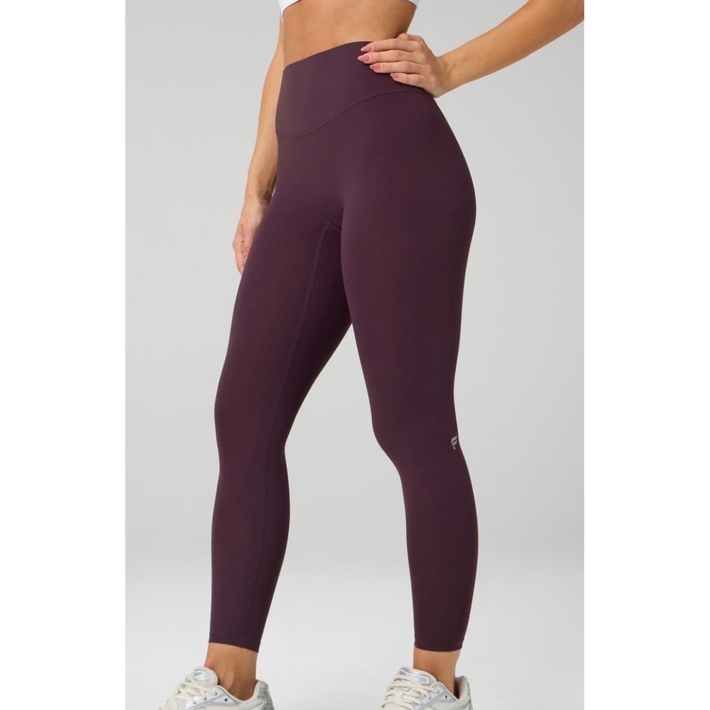Fabletics PureLuxe Leggings Seamless Women S Oxblood Burgundy High Waist Yoga